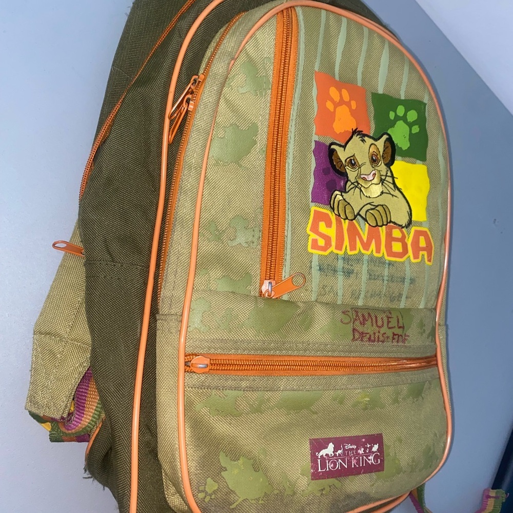 Vintage Simba Green Backpack - Picture 3 of 9